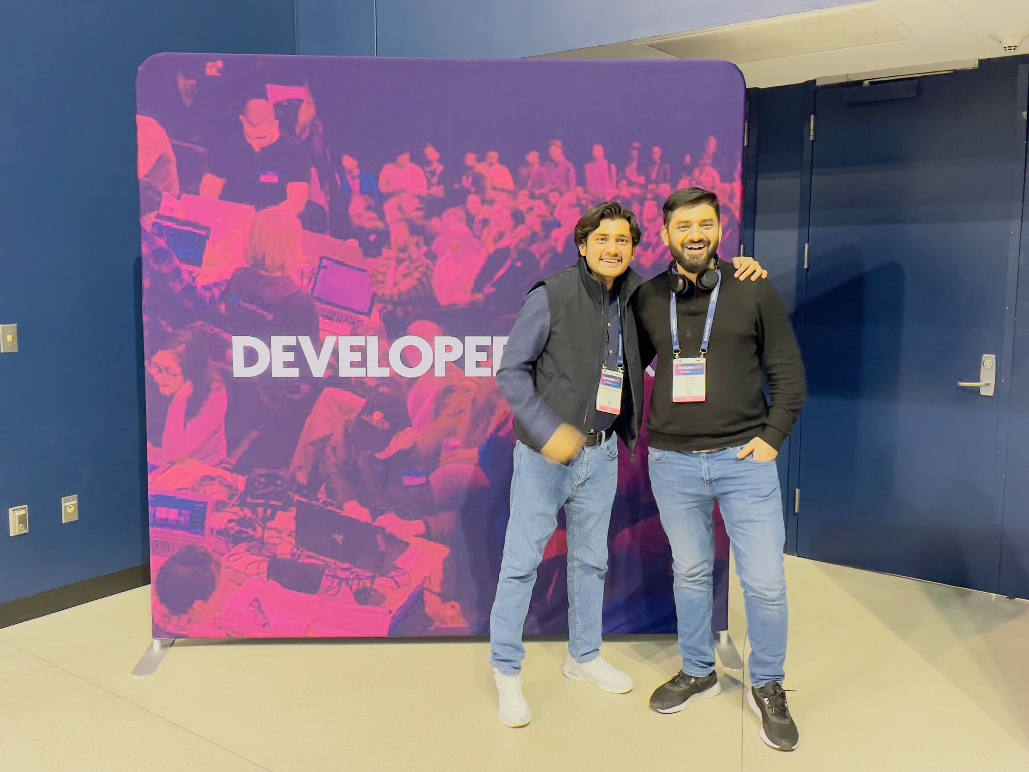 Kamran with Noman at DeveloperWeek 2025